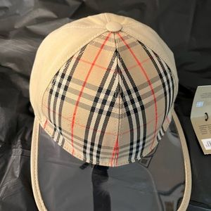 Burberry women clear brim baseball cap